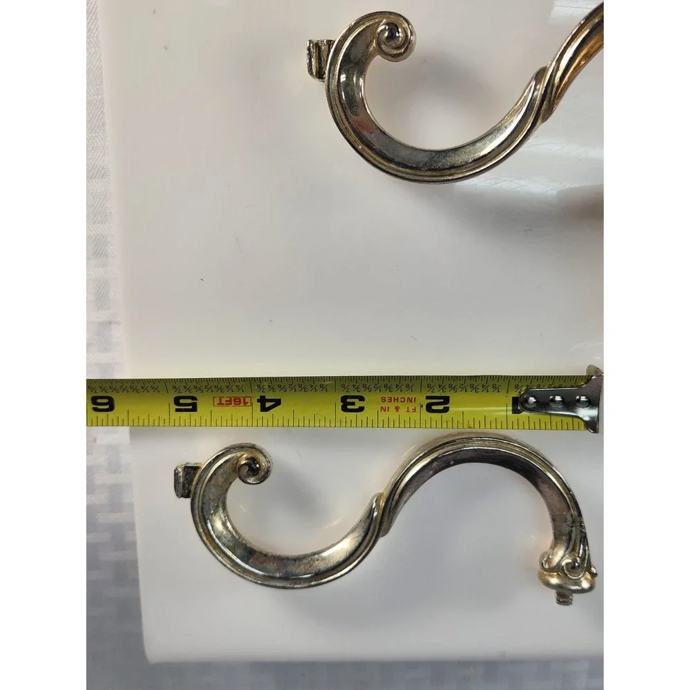 Lot of 2 Vintage Silver Plated Candelabra Replacement Arms 1-Candle Cup